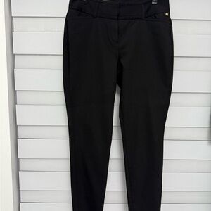 Ivanka Trump Black Straight-Leg Ponte Pants